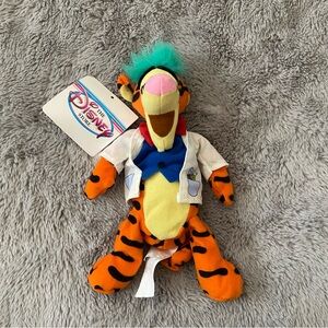 NWT Vintage Disney Beanie Baby Mad Scientist Tigger